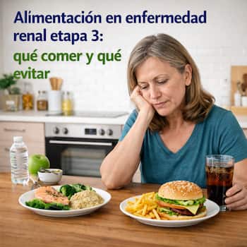 Alimentación en enfermedad renal etapa 3: qué comer y qué evitar