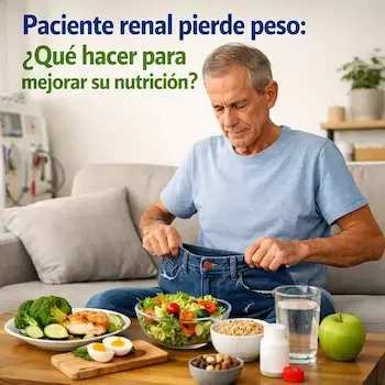 Paciente renal pierde peso: qué hacer para mejorar su nutrición